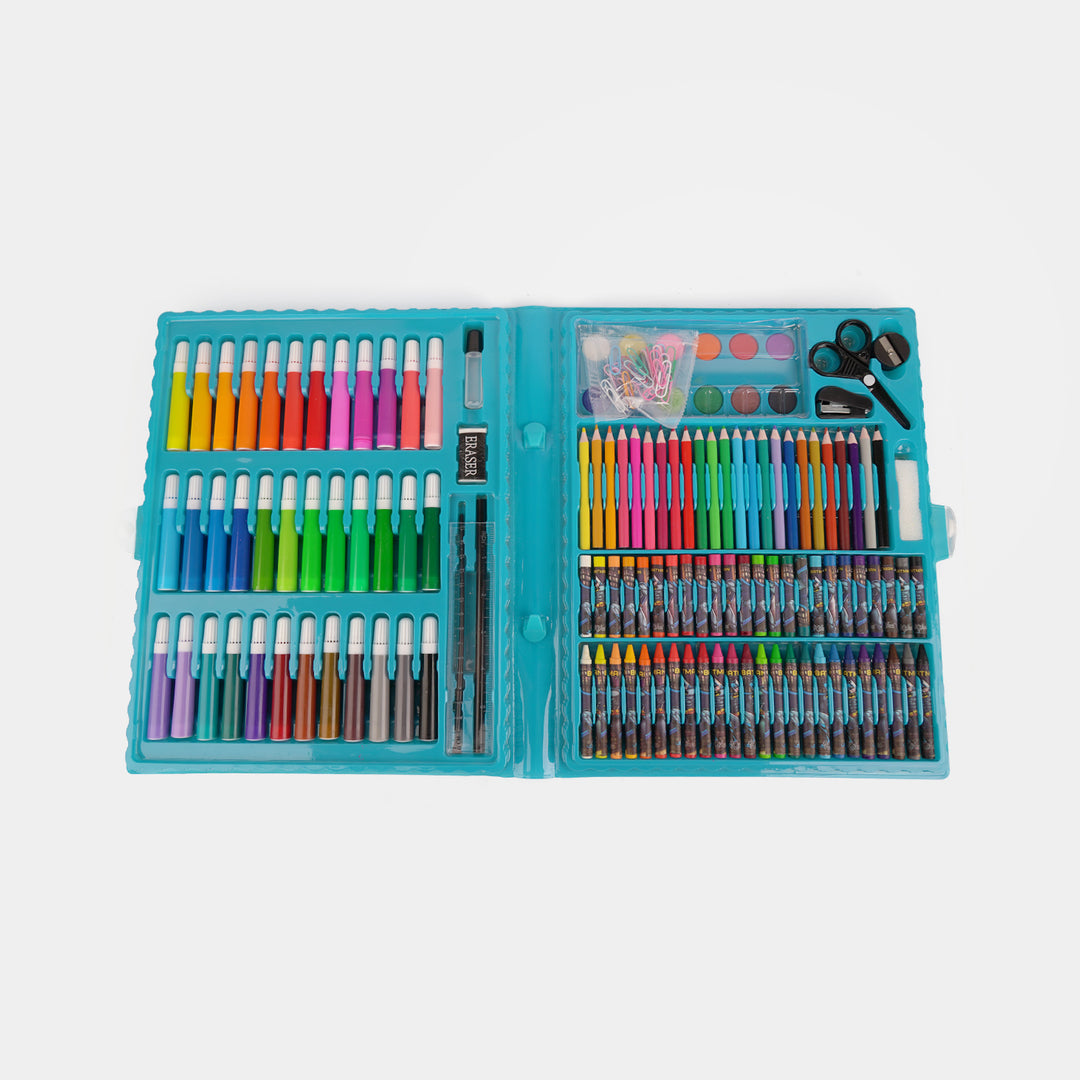 Cartoon Character Multi-Layer Art and Stationery Set