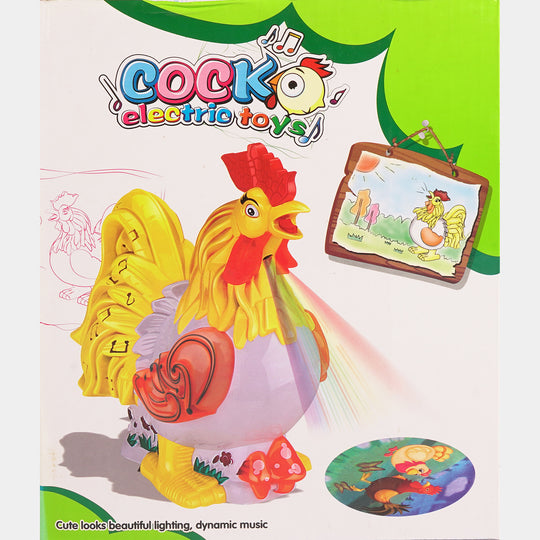 Electric Light-Up and Musical Rooster Toy
