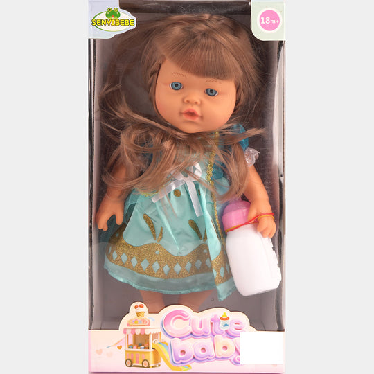 Cute Baby Fashion Doll and Feeding Playset