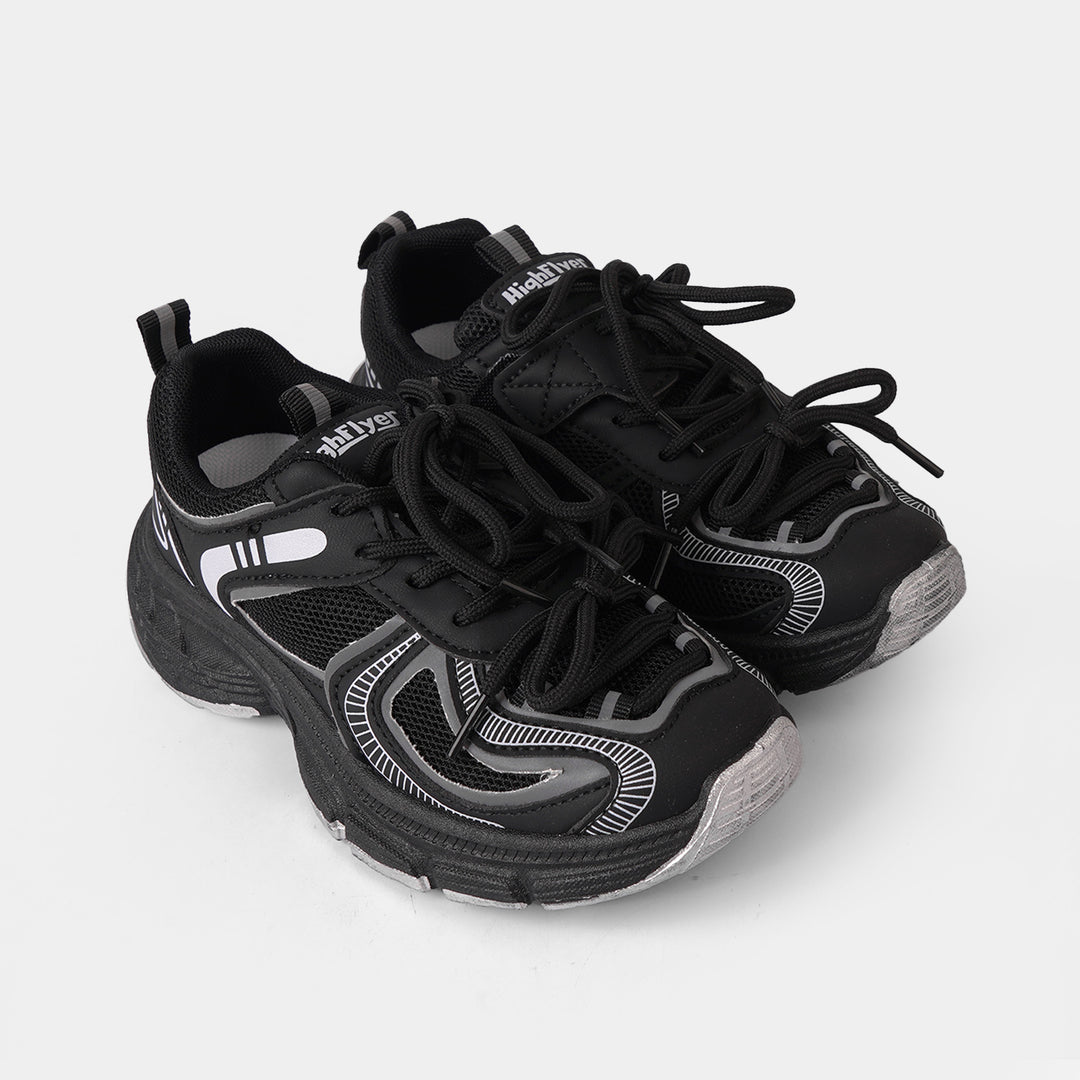 Girls Jogger B04-BLACK