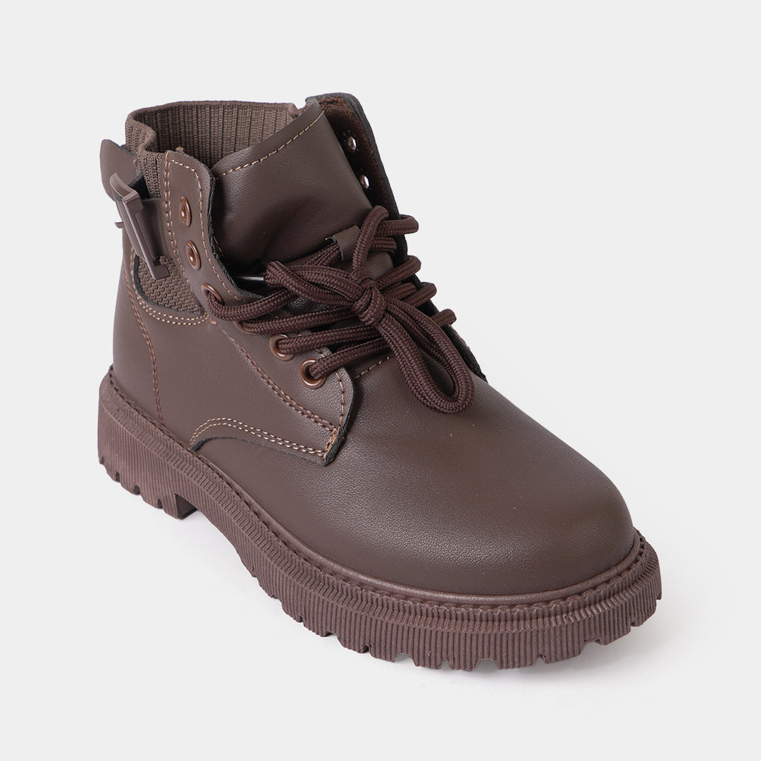 Boys Boots A02-COFFEE