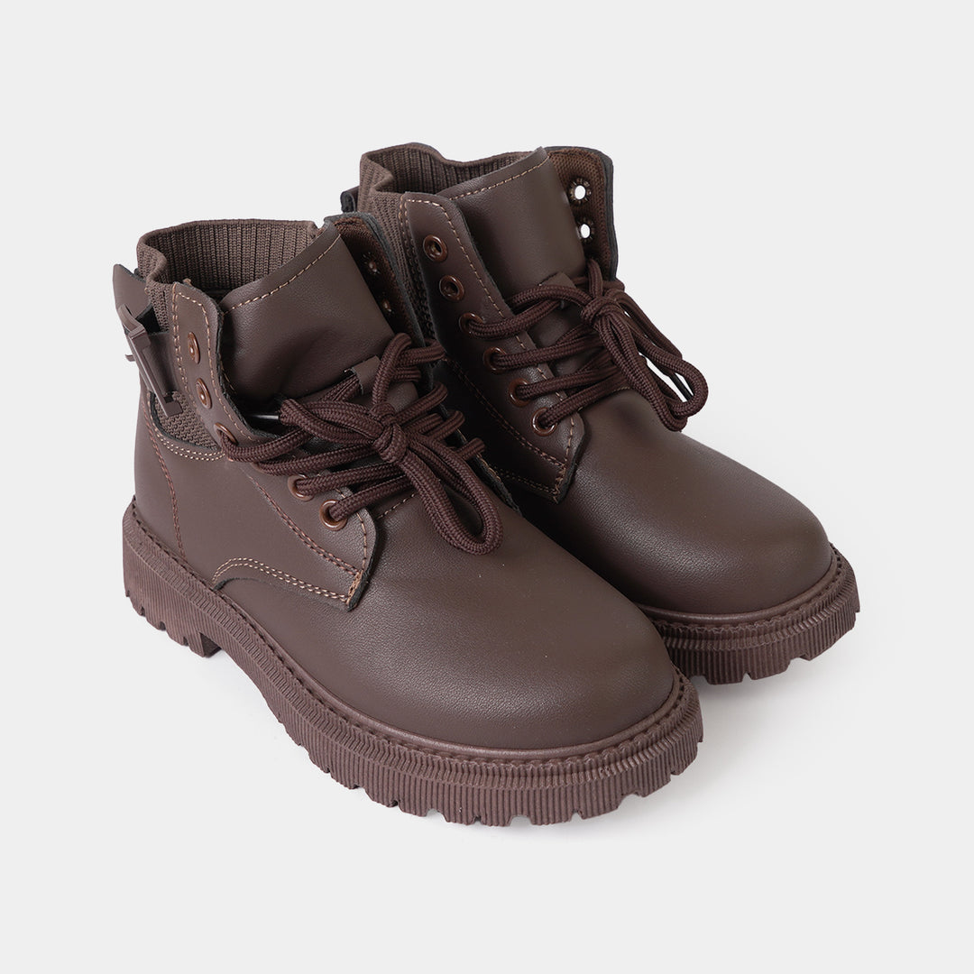 Boys Boots A02-COFFEE