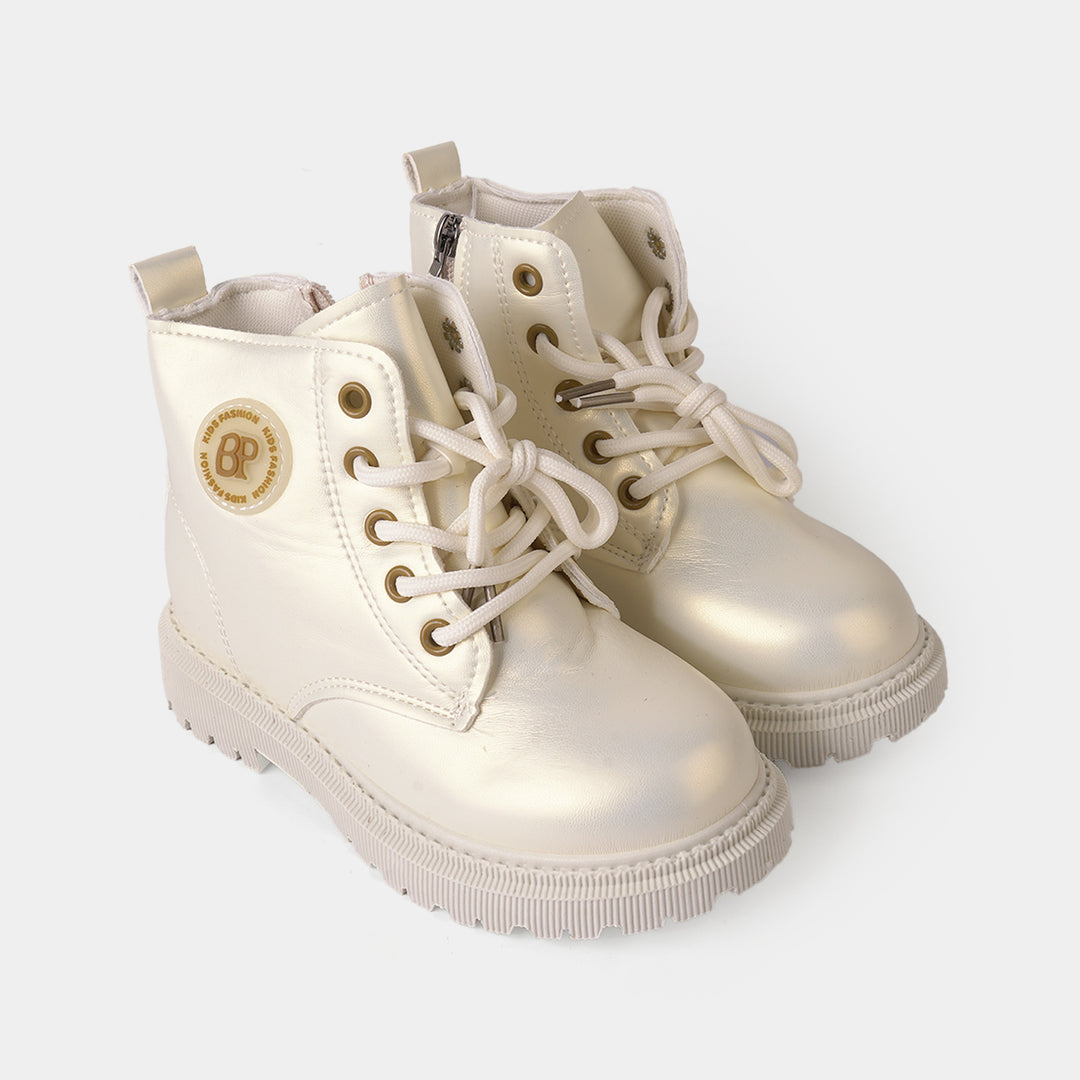 Girls Boots A03-SILVER