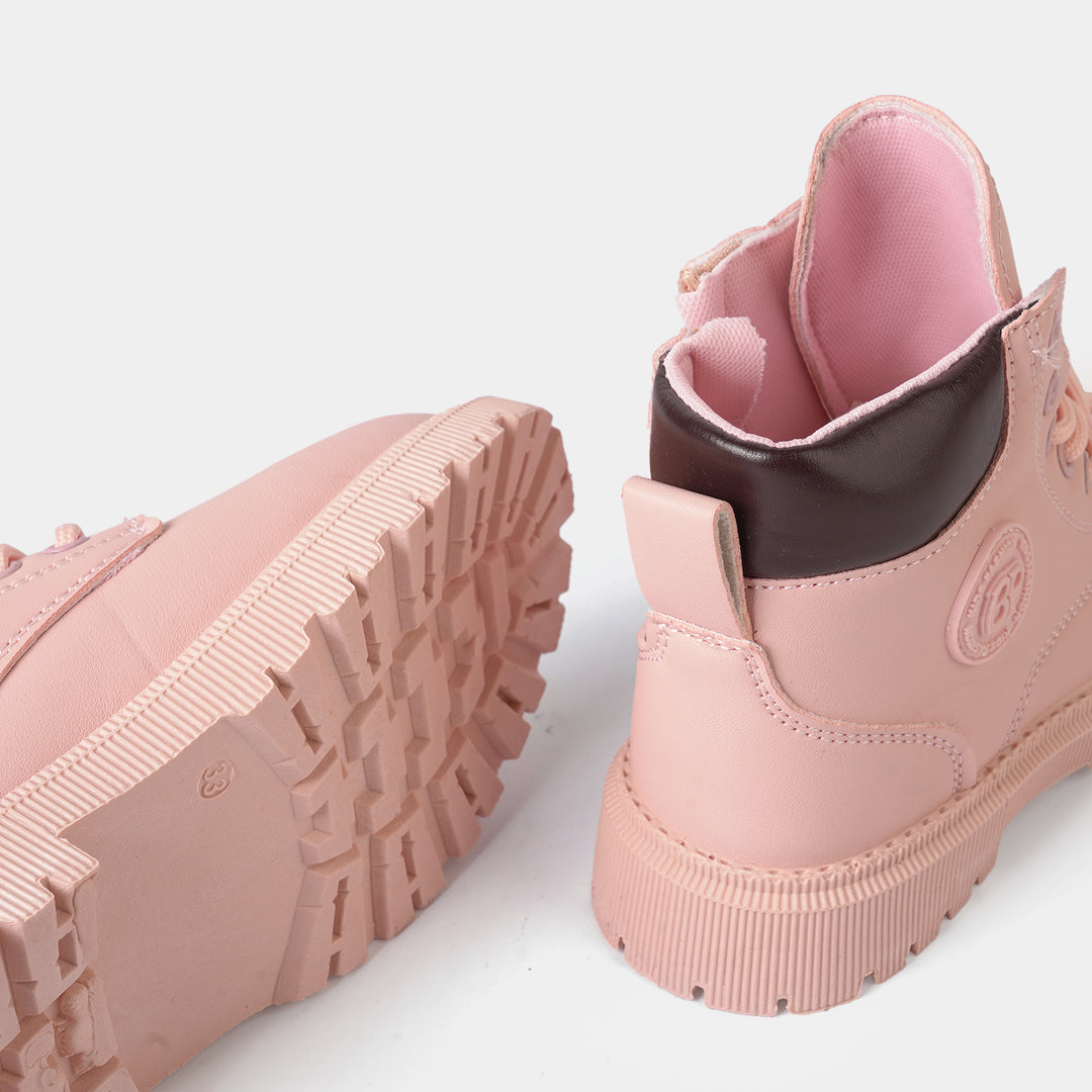 Girls Boots A01-Pink-1