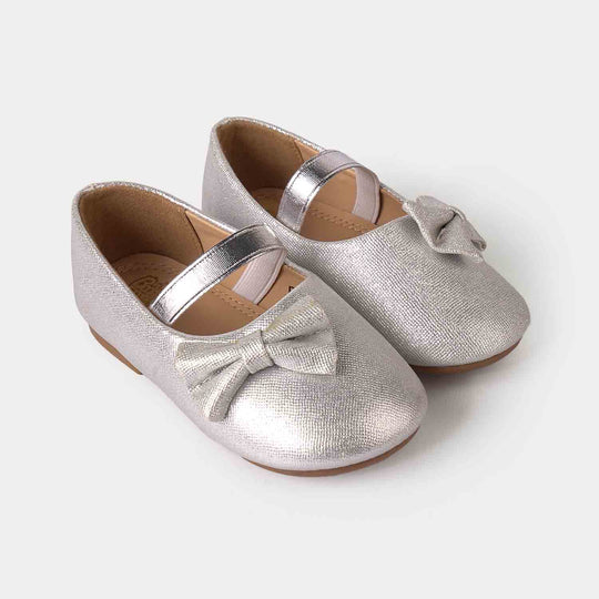 Girls Pumps ES-29-SILVER