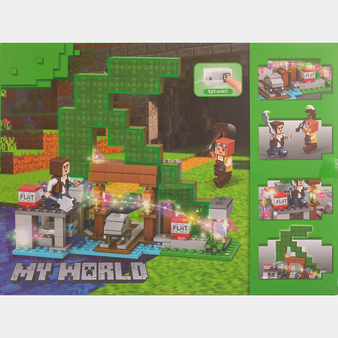 Kids Construction Brick Set - My World Adventure Toy