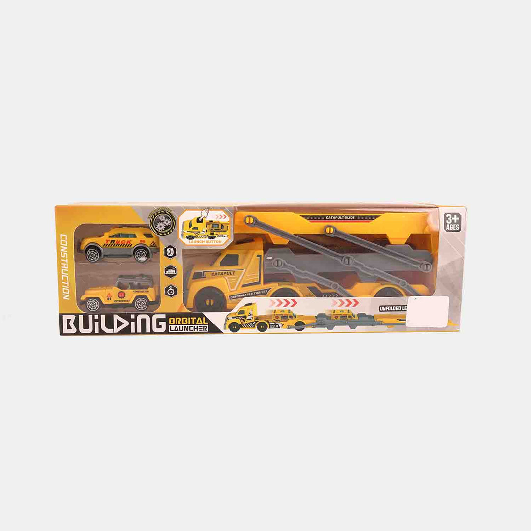 Construction Transport Truck with Mini Vehicles Set