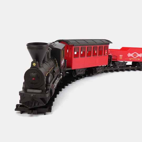 Classical Train & Track Toy Set with Light & Sound