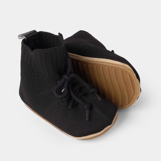 Boys Shoes F49-BLACK