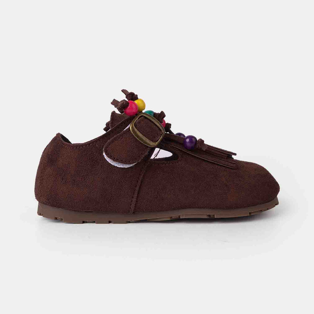 Girls Pumps C12 - Coffee