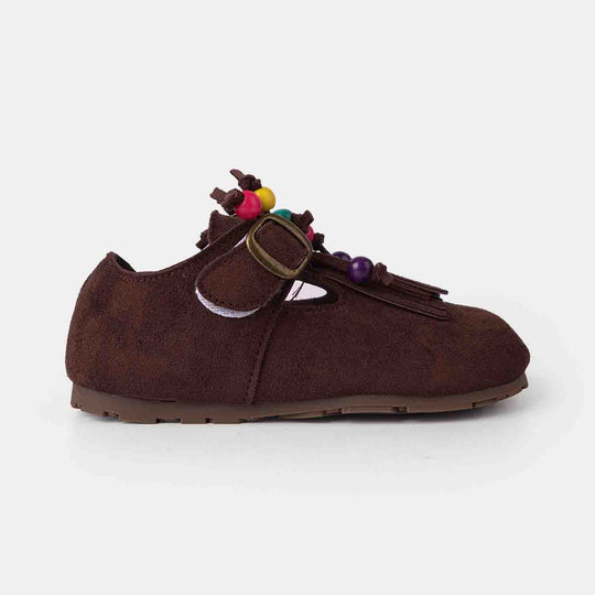 Girls Pumps C12 - Coffee