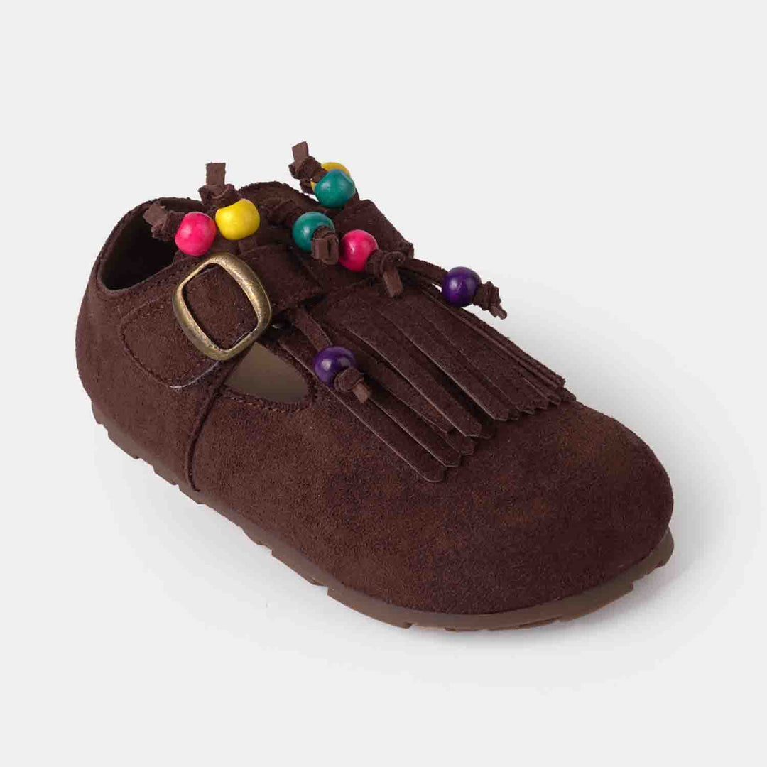 Girls Pumps C12 - Coffee