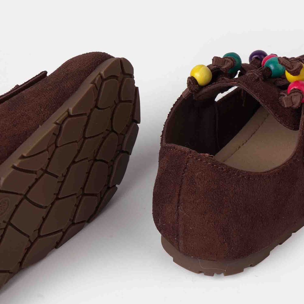 Girls Pumps C12 - Coffee