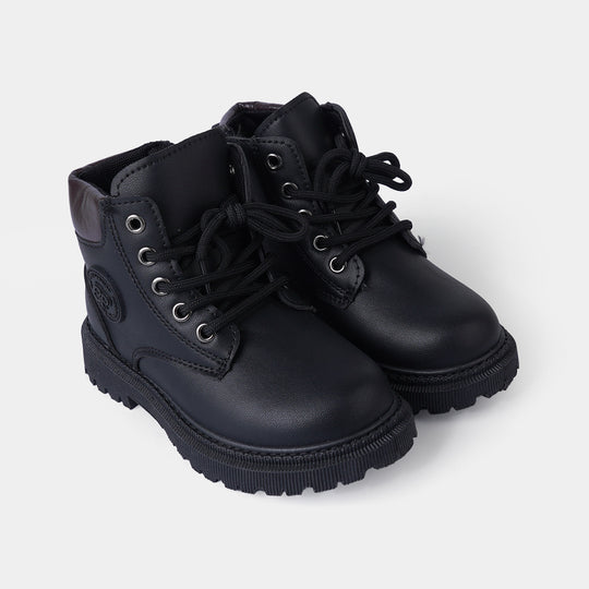 Boys Boots A01-BLACK