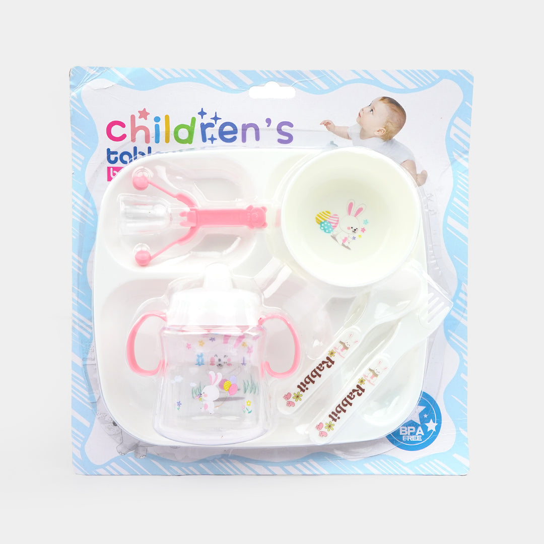 Multi-Piece Baby Tableware and Training Cup Set