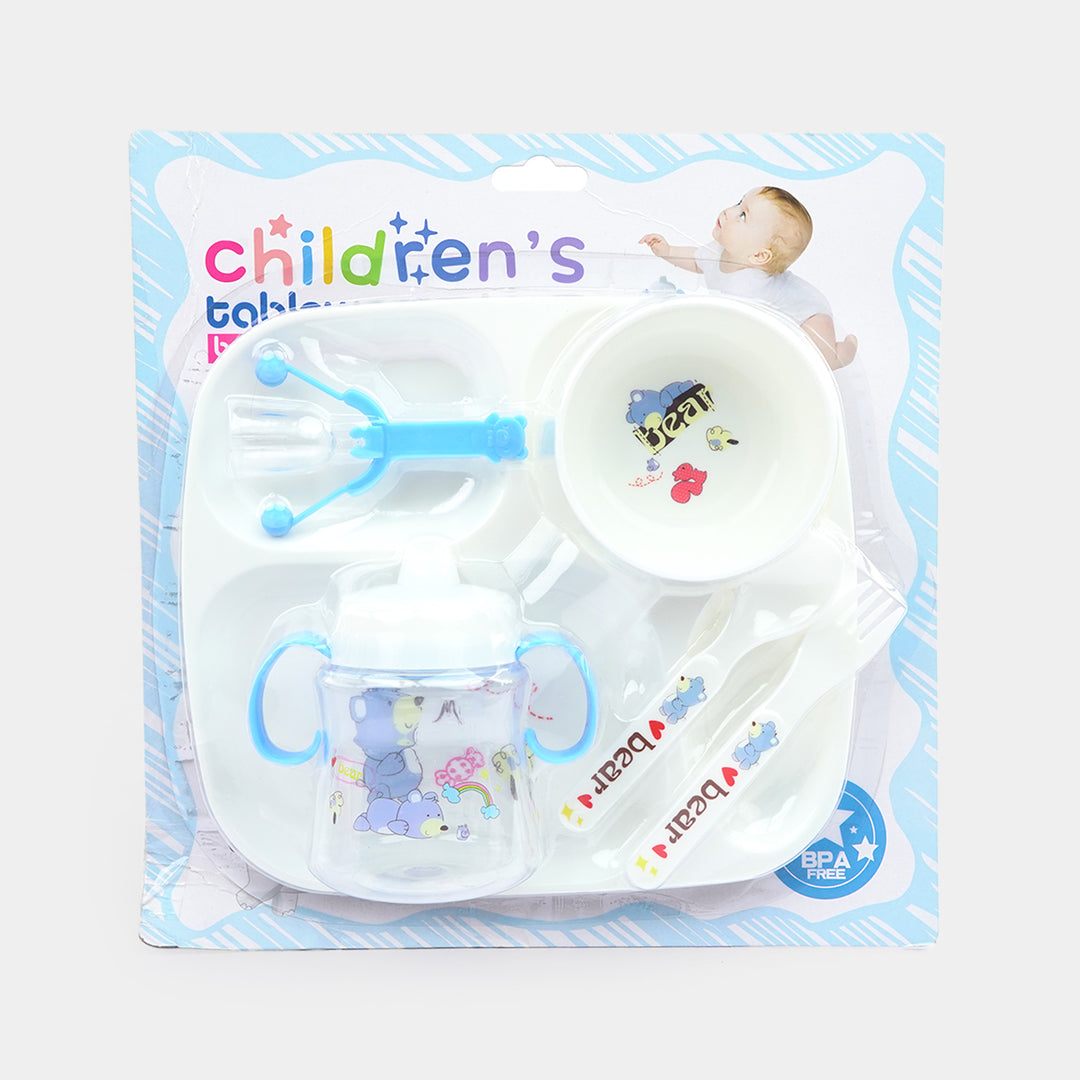 Multi-Piece Baby Tableware and Training Cup Set