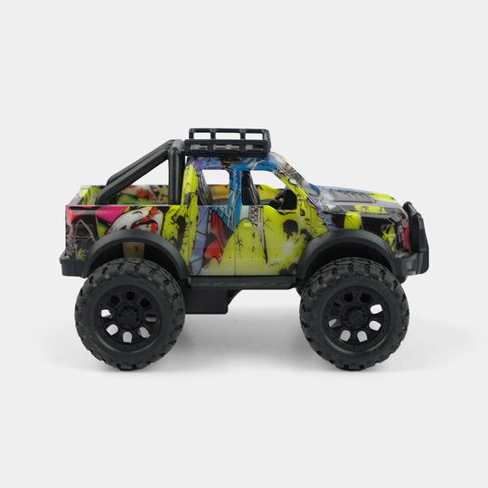 Kids Graffiti Print Off-Road Monster Truck Toy