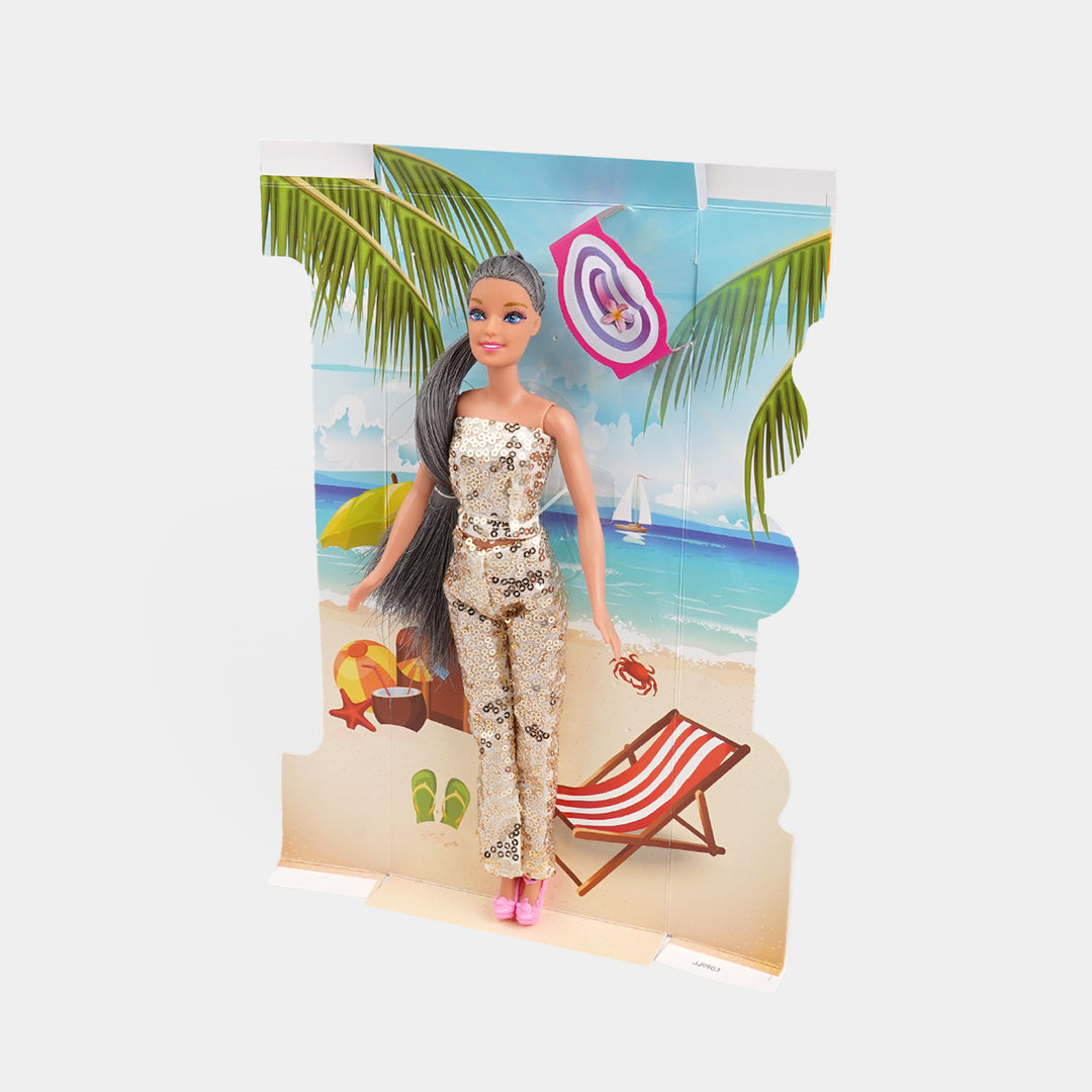 FASHION DOLL WITH MOVEABLE JOINT TOY FOR GIRLS