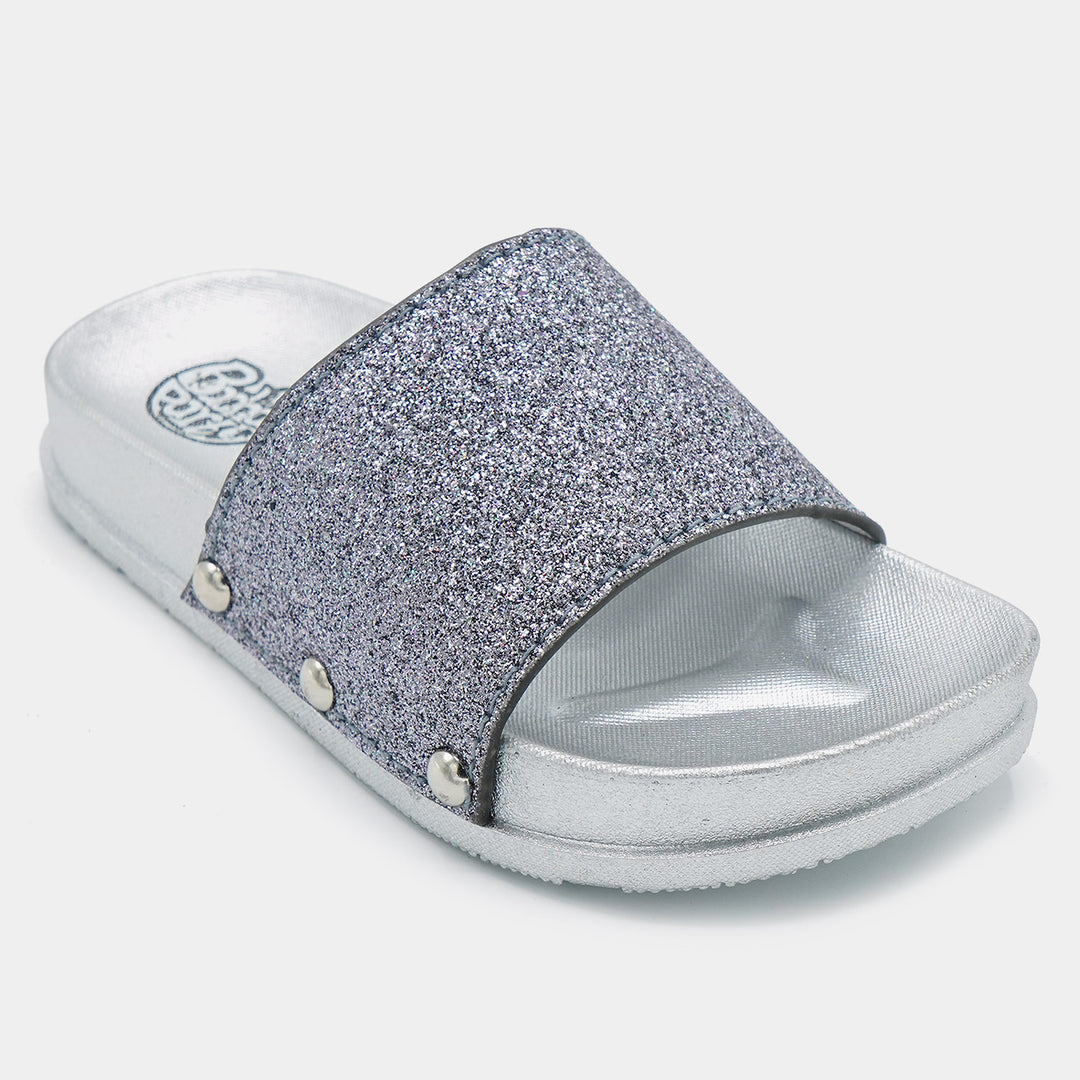 Girls Slipper CL-13-SILVER