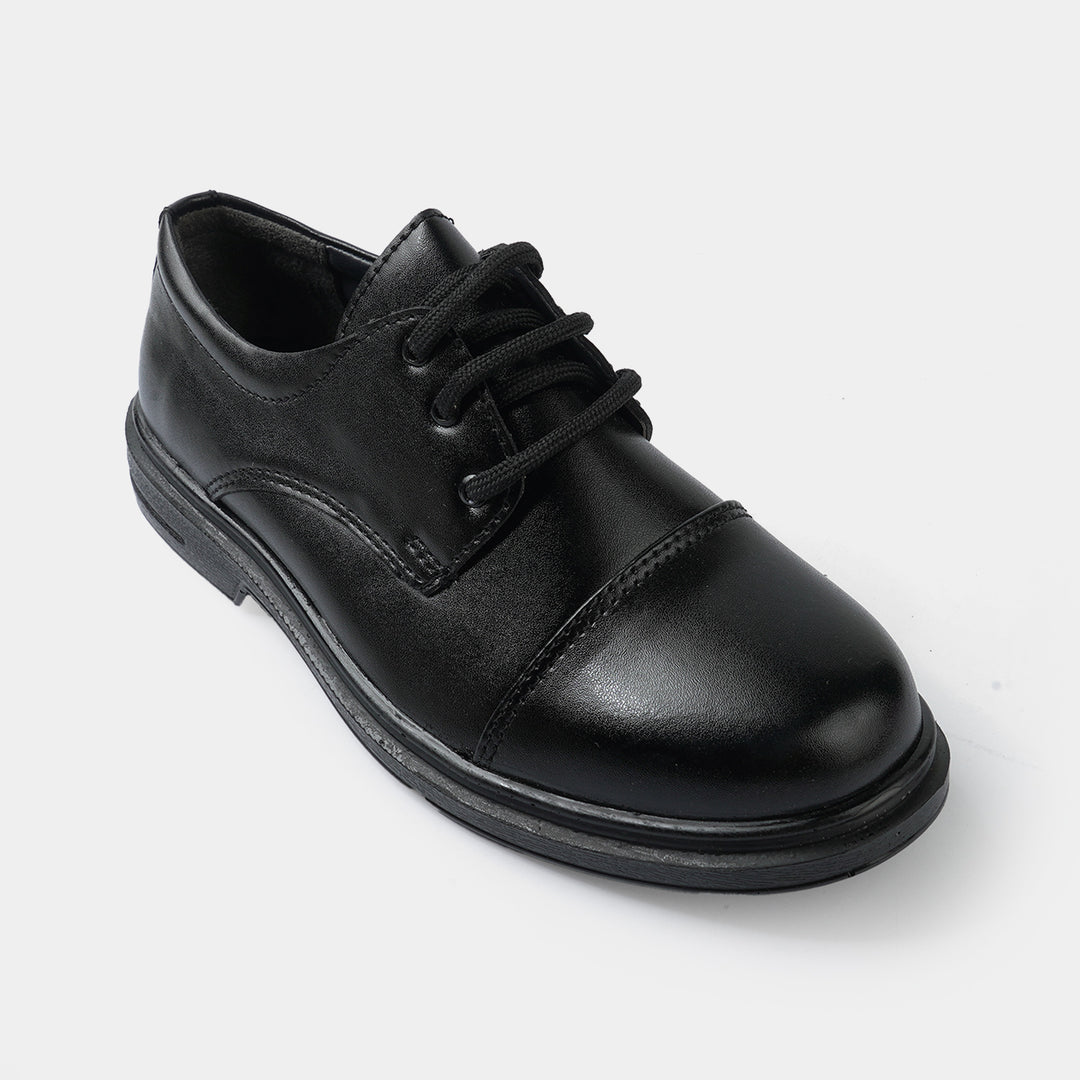 Boys School Shoes CS-013-BLACK