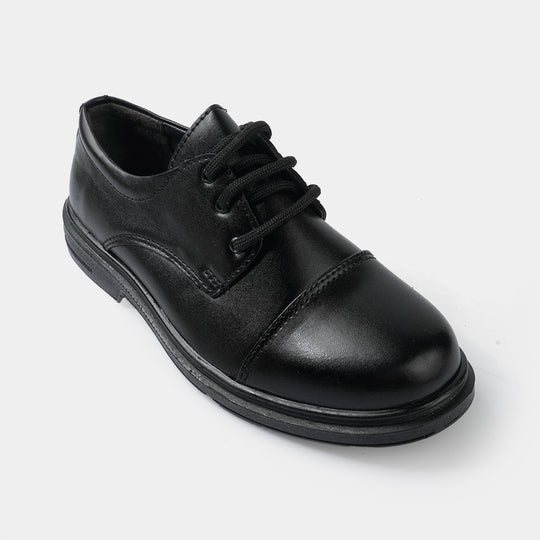 Boys School Shoes CS-013-BLACK