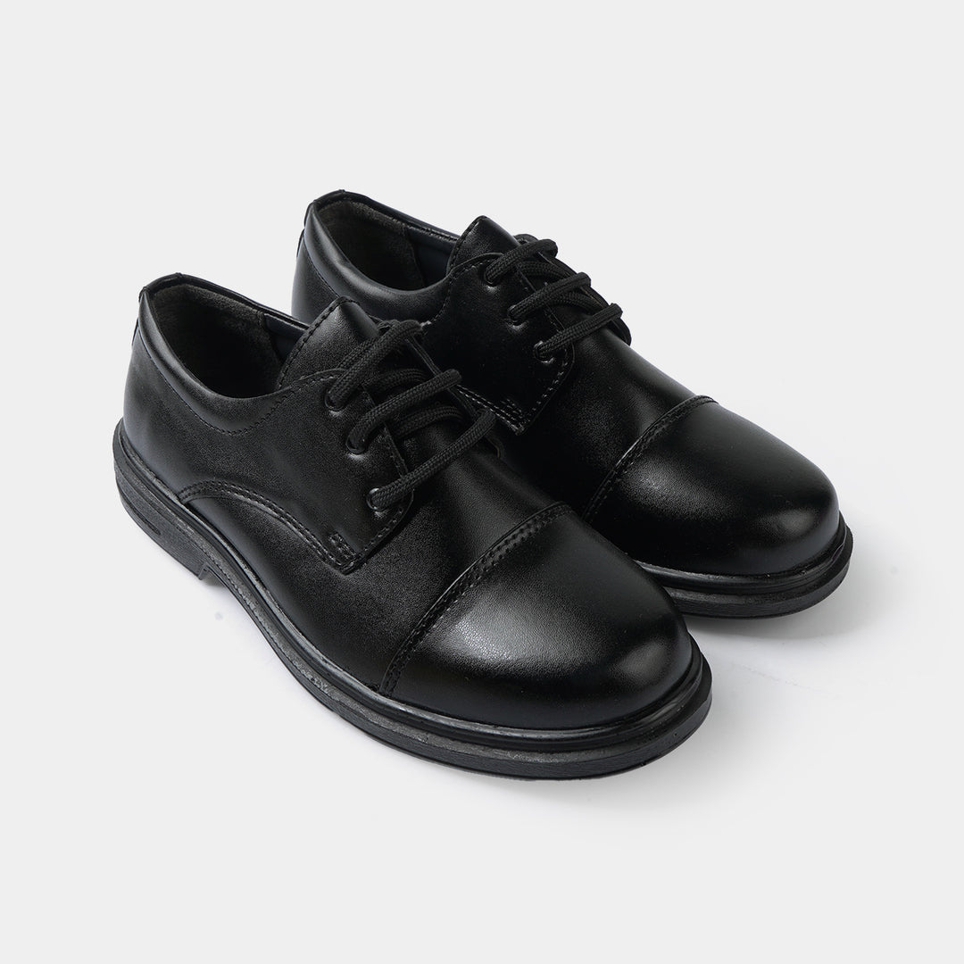 Boys School Shoes CS-013-BLACK