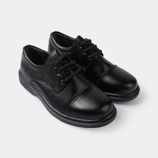 Boys School Shoes CS-013-BLACK