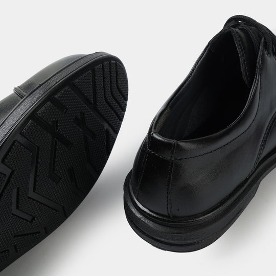 Boys School Shoes CS-013-BLACK