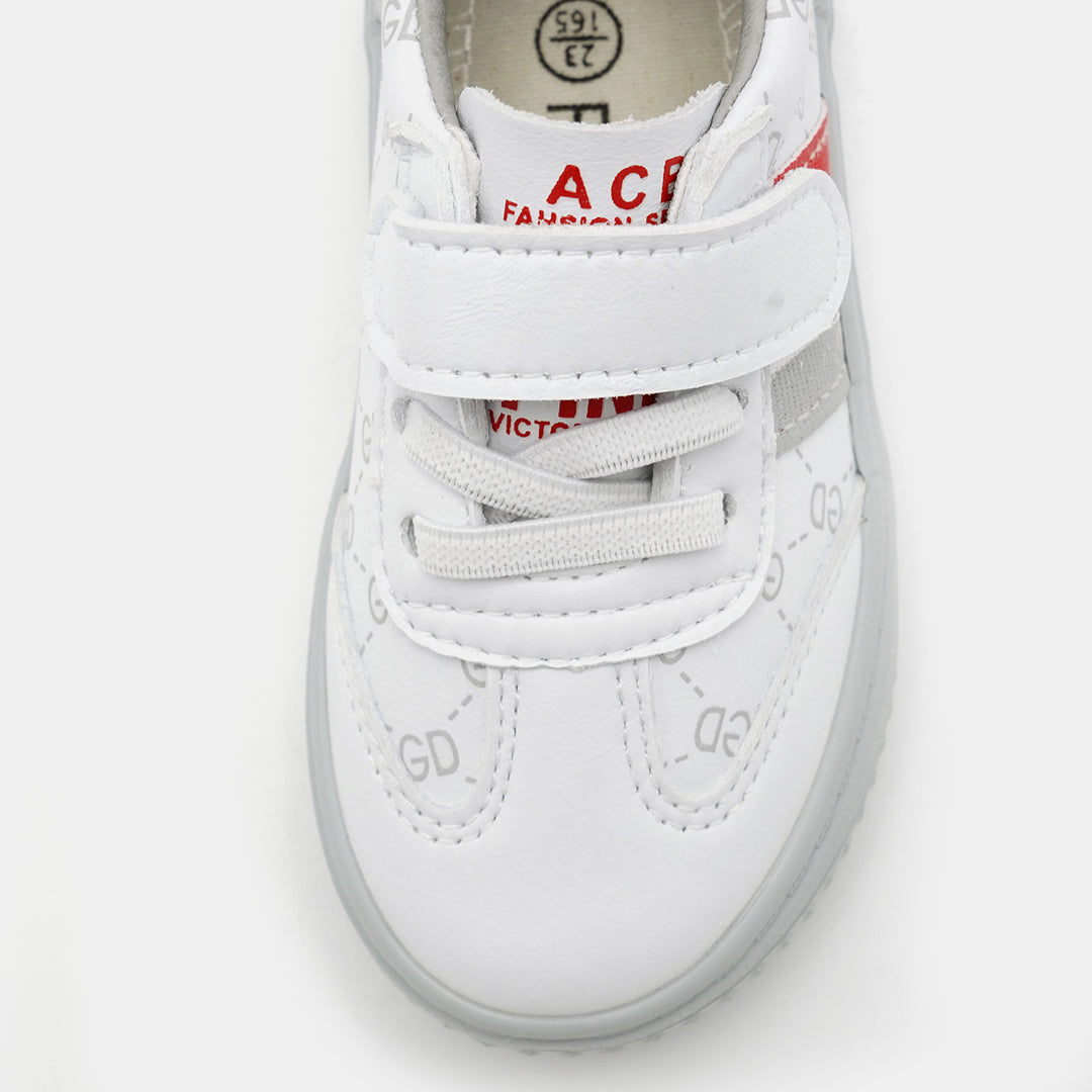 Girls Sneakers 2288C-White/Red