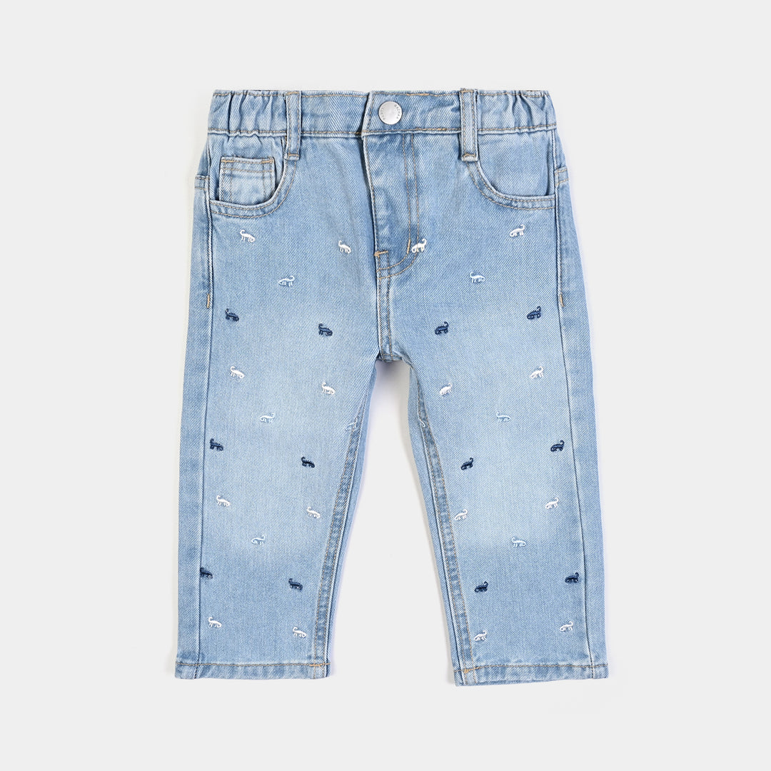 Infant Boys Denim rigid Pant Dino- Blue