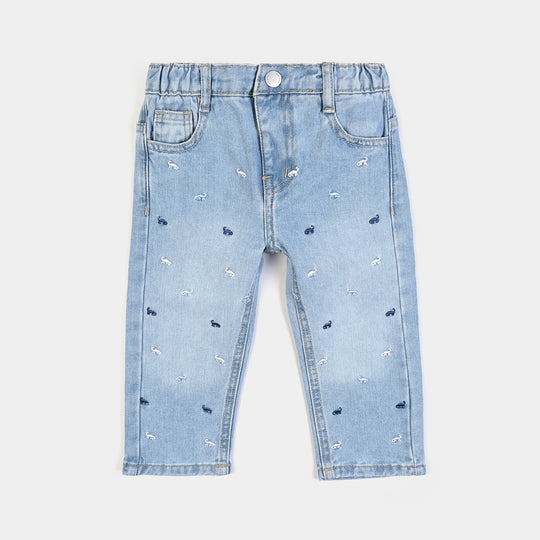 Infant Boys Denim rigid Pant Dino- Blue
