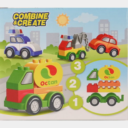 Combine & Create Creative Car Blocks Set