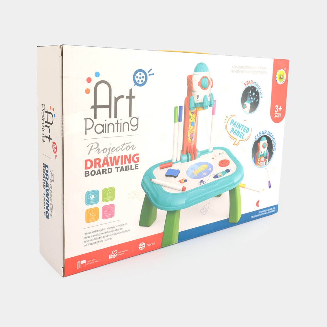 Rocket Art Painting Projector Drawing Board Table