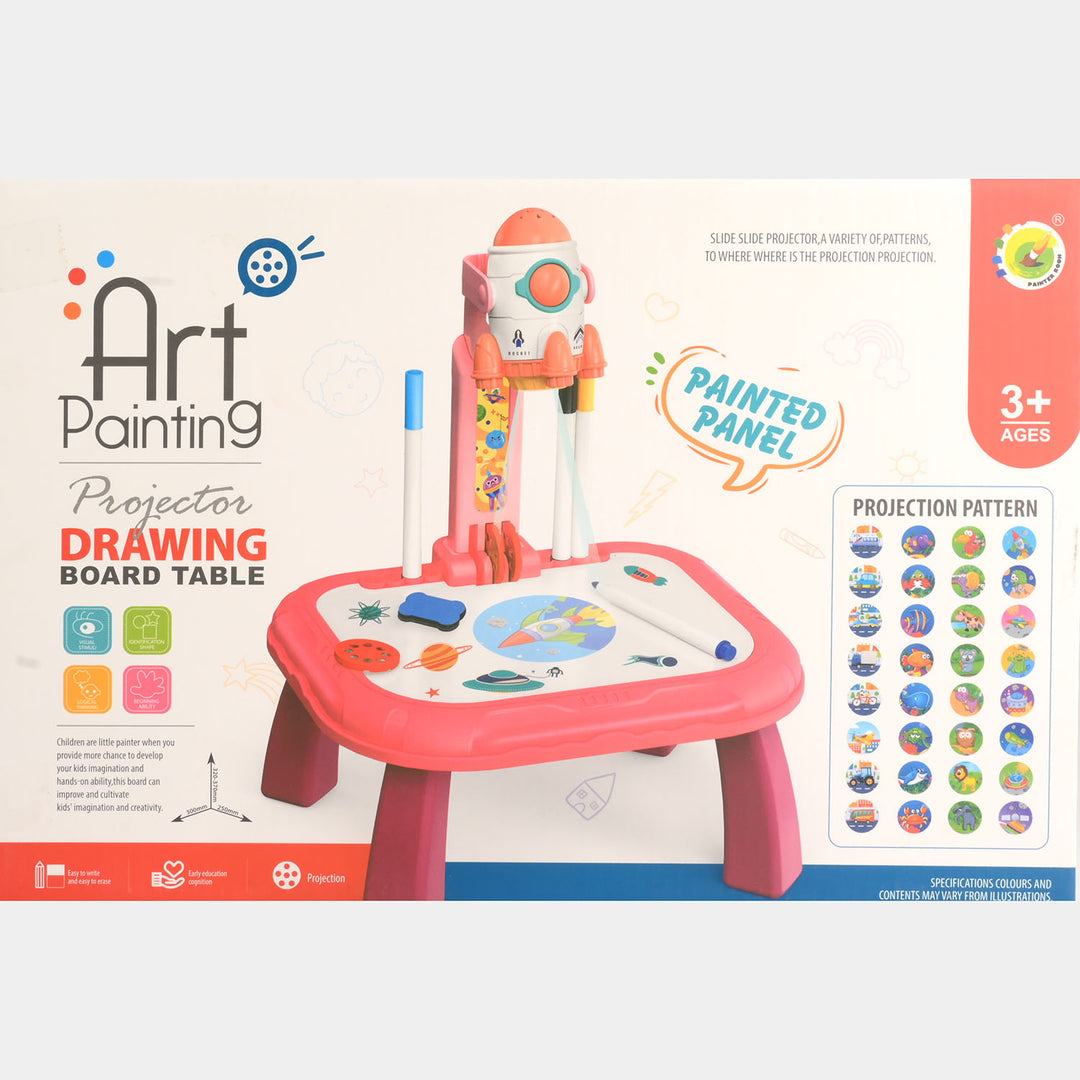 Rocket Art Painting Projector Drawing Board Table