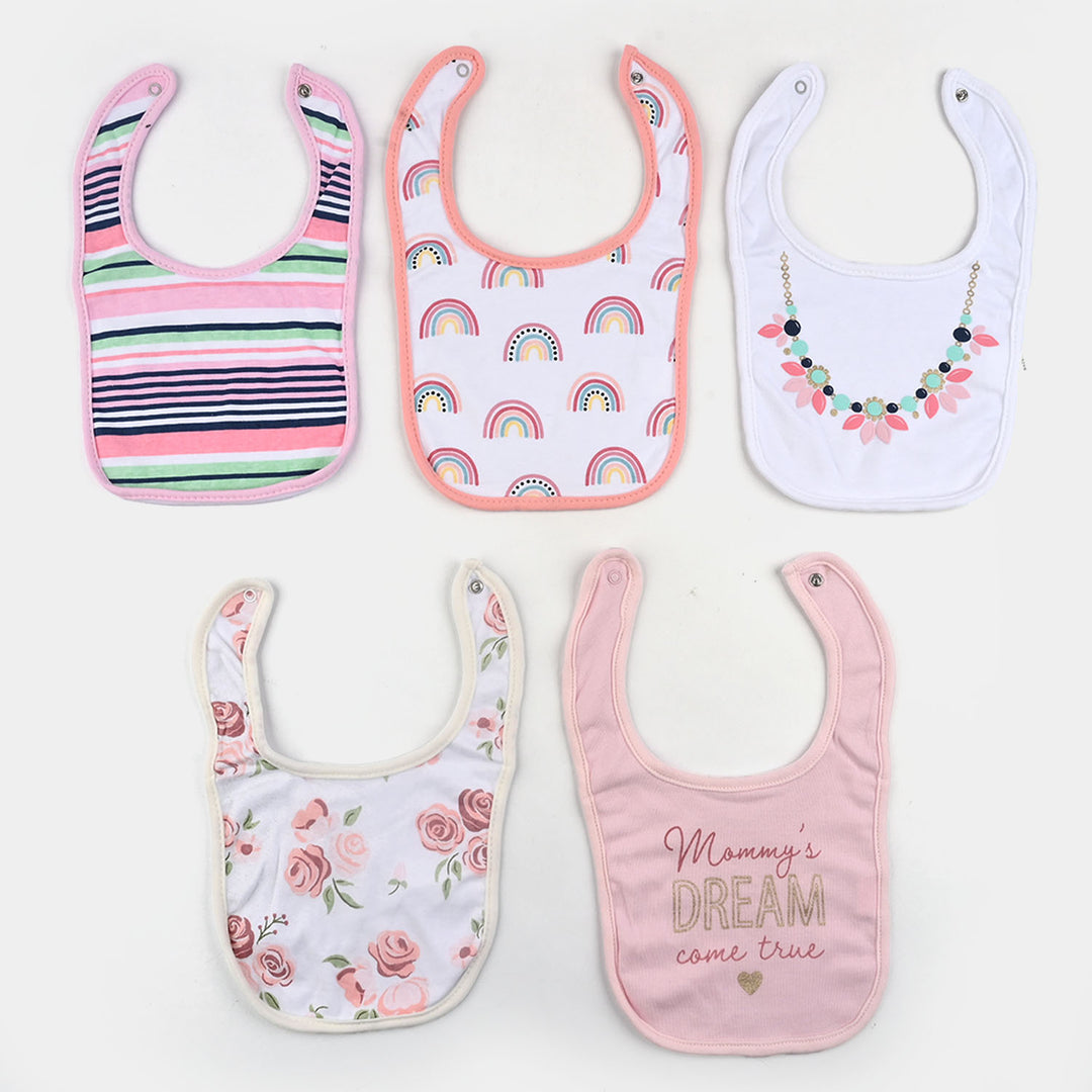 Infant Baby Bib/Apron Pack of 5 PCs - 0M+