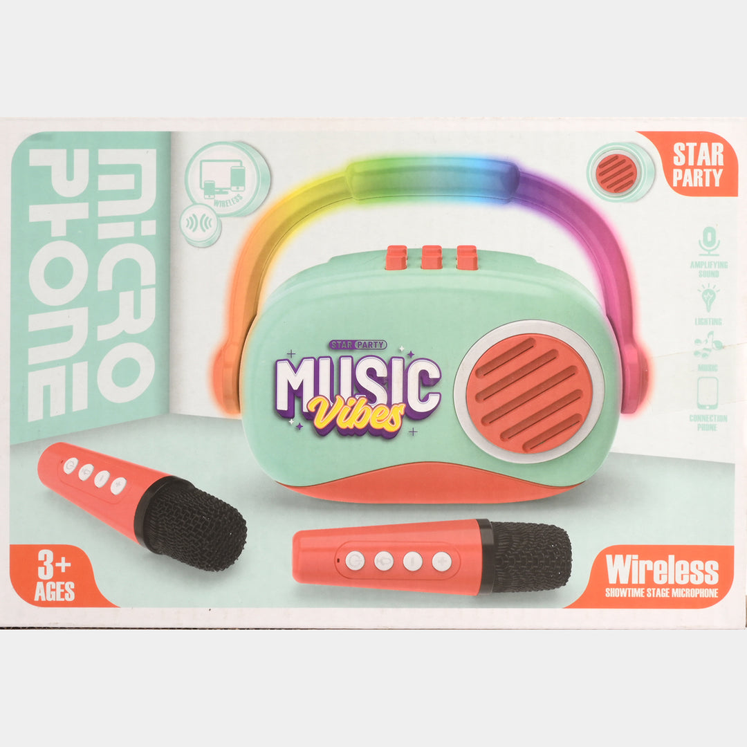 Music Vibes Wireless Microphone & Speaker Set