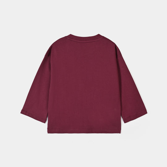 Girls Cotton Jersey T-Shirt Flowers-Rhododendron