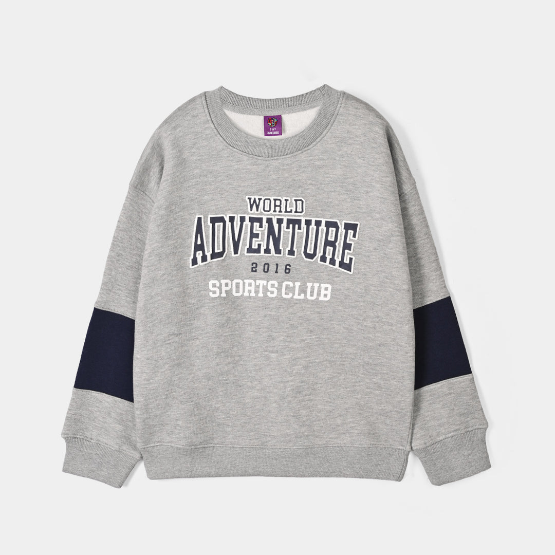 Boys Fleece SweatShirt Adventure - Grey
