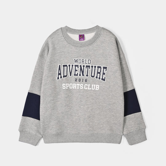Boys Fleece SweatShirt Adventure - Grey