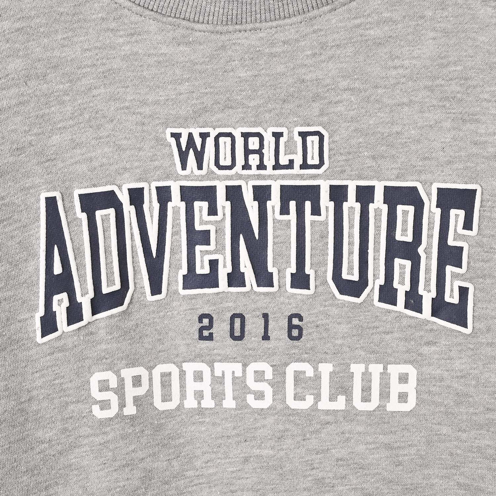 Boys Fleece SweatShirt Adventure - Grey