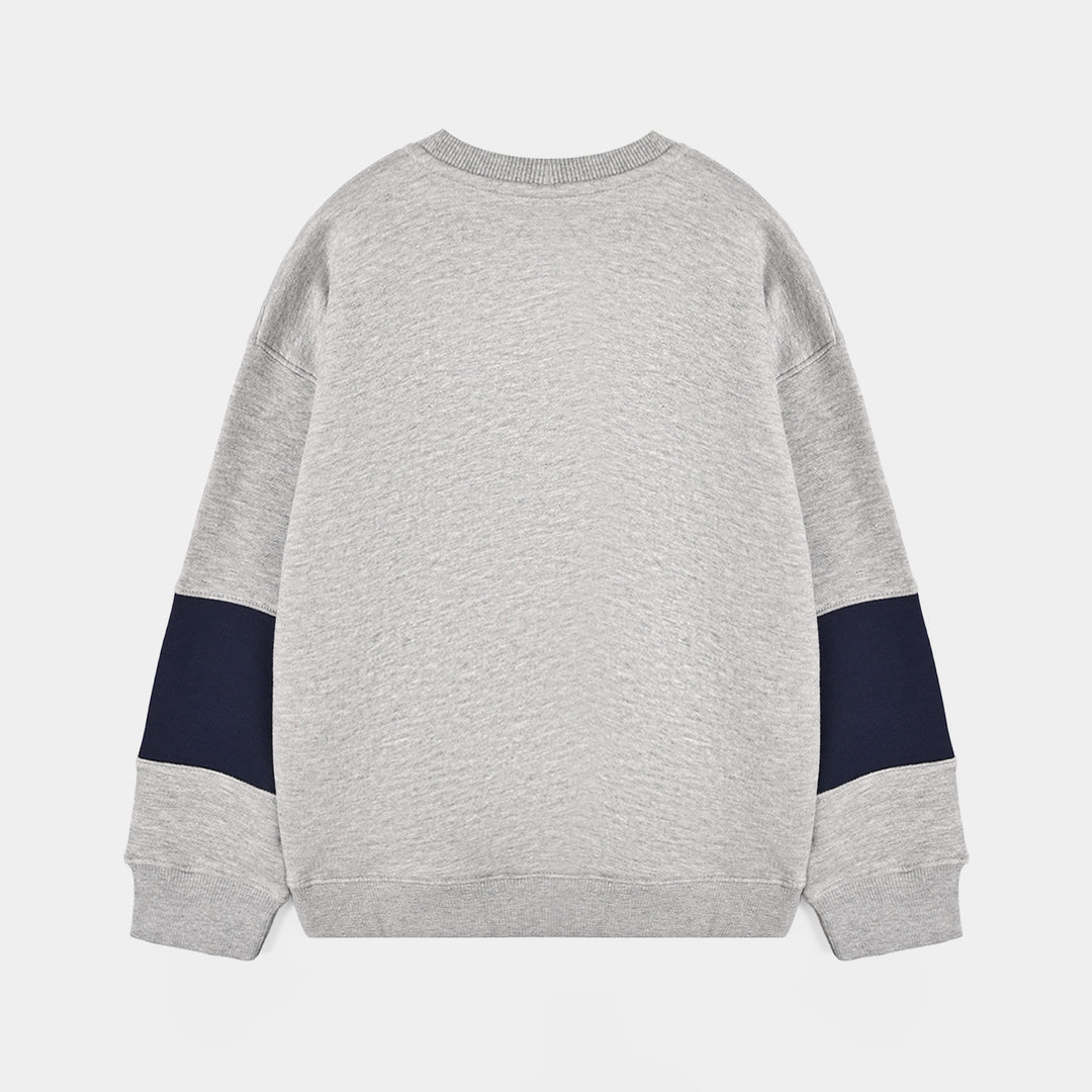 Boys Fleece SweatShirt Adventure - Grey