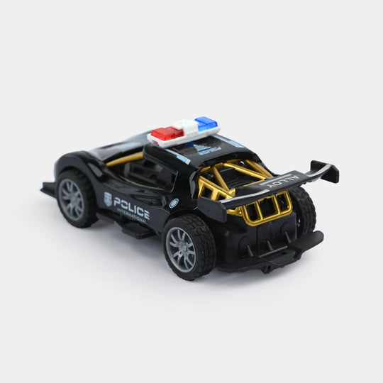 Alloy Pull-Back Racing Police Car