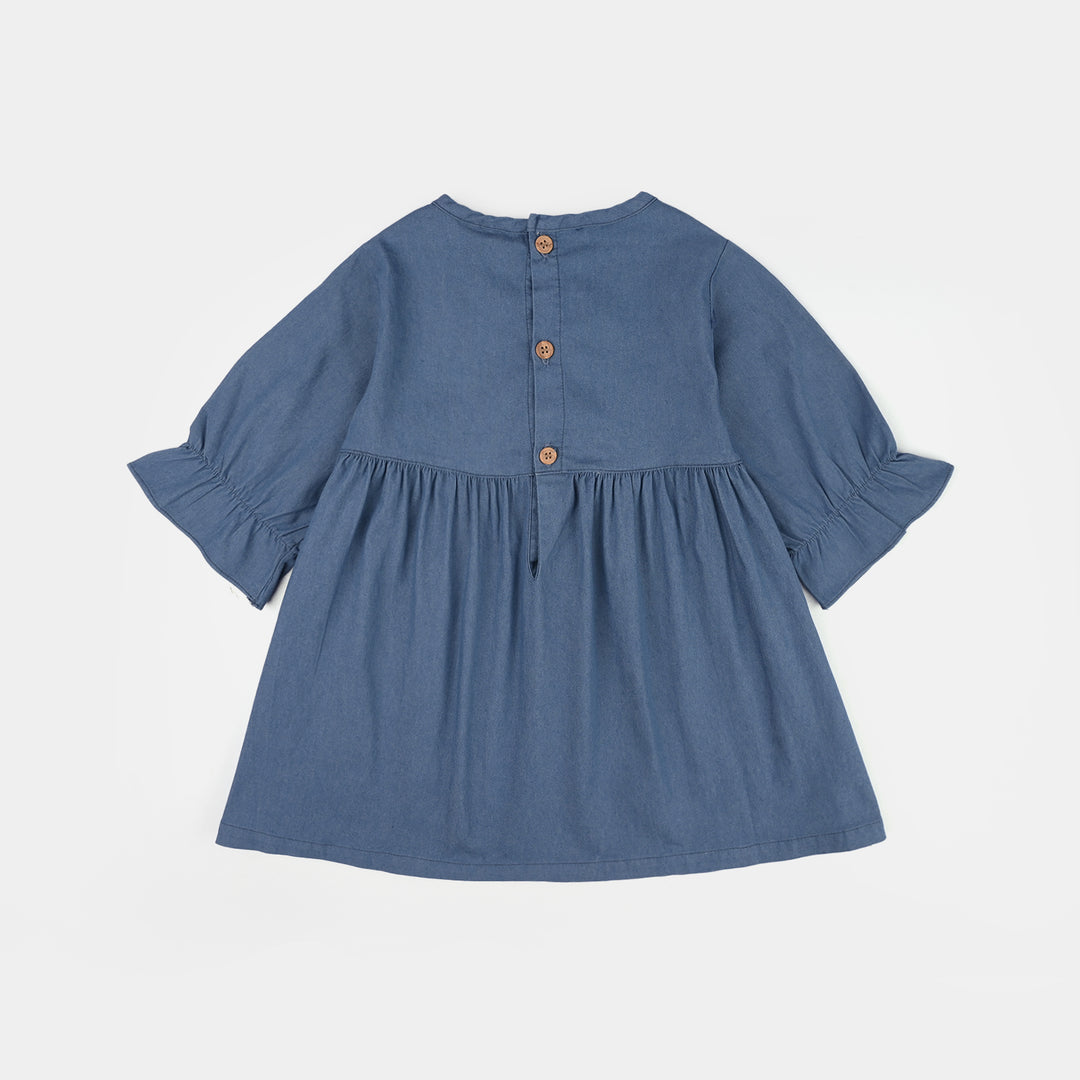Infant Girls Jersey/Terry 2Pc Suit - Navy