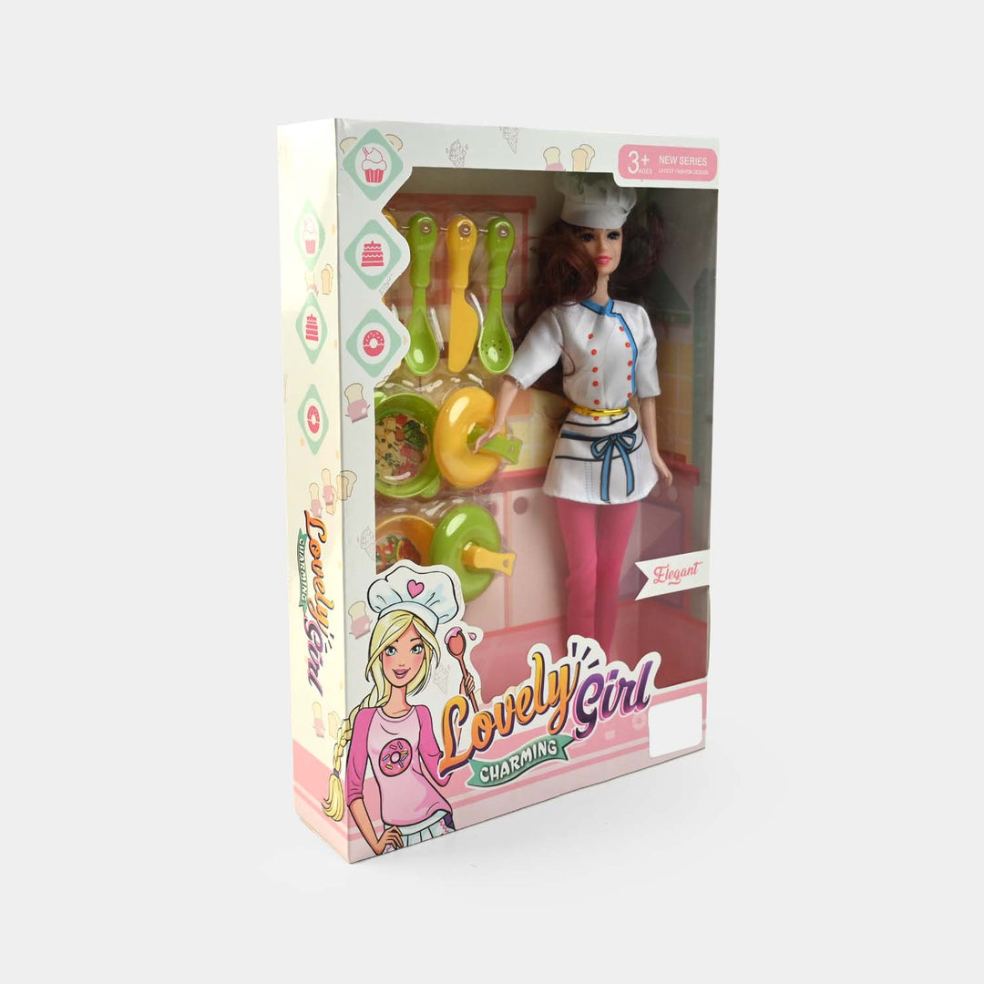 Lovely Girl Charming – Chef Doll Playset