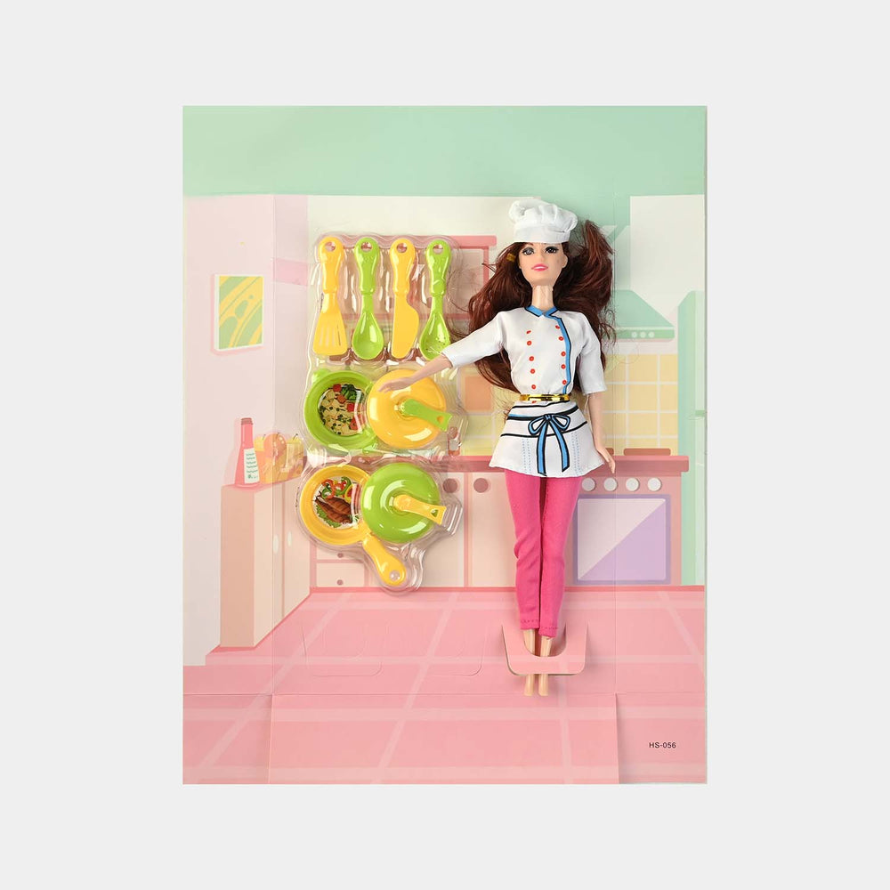 Lovely Girl Charming – Chef Doll Playset