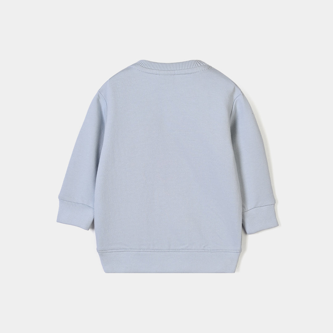 Infant Girls Cotton Terry Sweatshirt Character - Blue