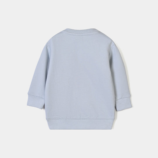 Infant Girls Cotton Terry Sweatshirt Character - Blue