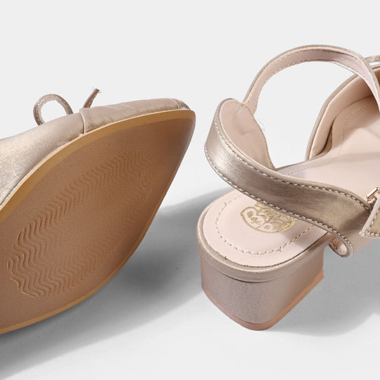 Girls Pumps Heels ZP-128-BEIGE