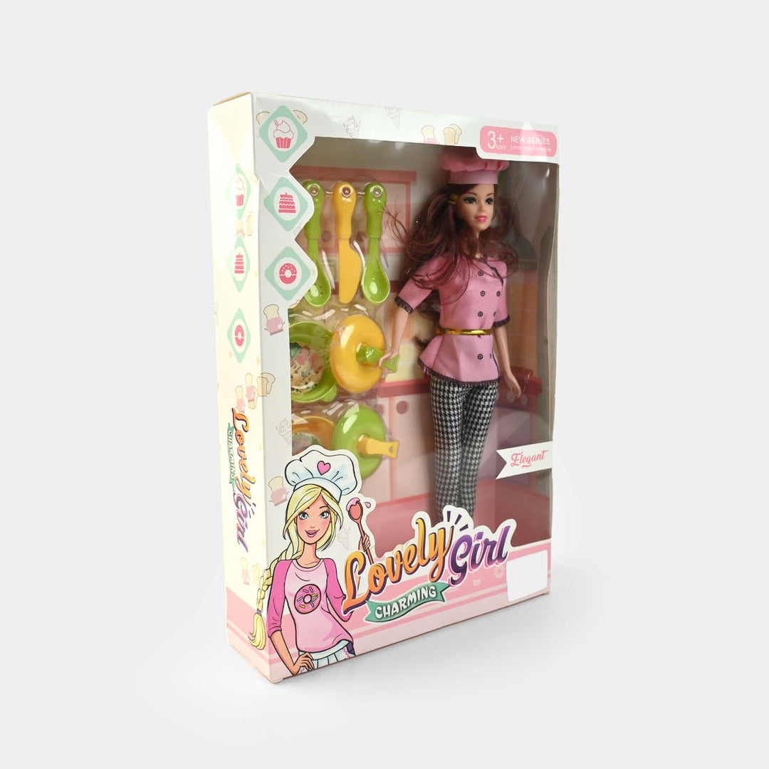 Lovely Girl Charming – Chef Doll Playset
