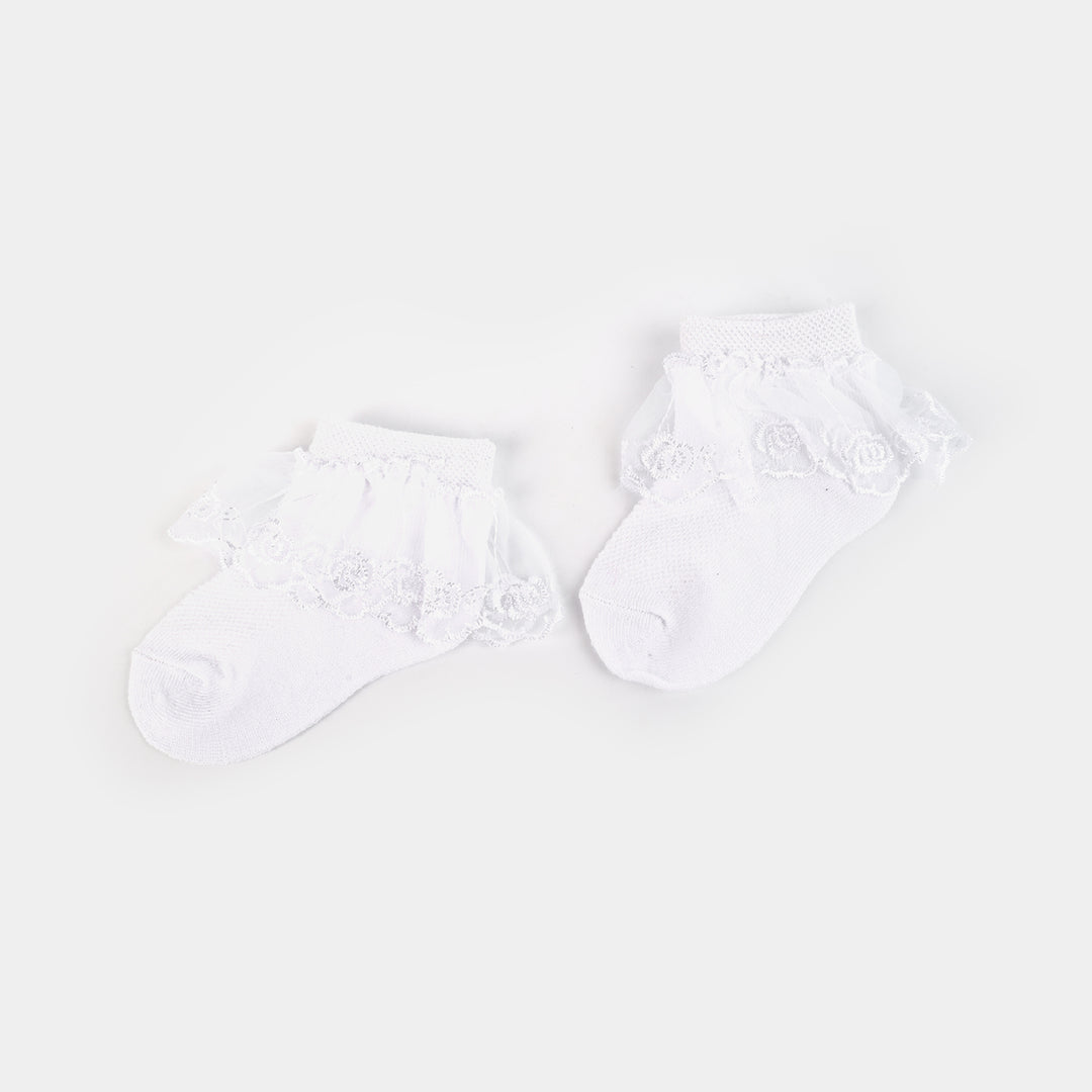 White Frill Socks 9M+